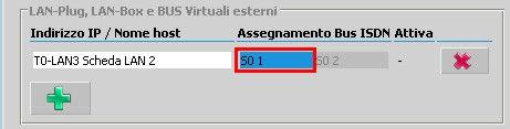 Sistema XF Scheda XFE-LAN510plus Per completare il collegamento è necessario autorizzare la richiesta assegnando un bus virtuale IoP interno alla scheda remota; in entrambi i casi assegniamo il bus