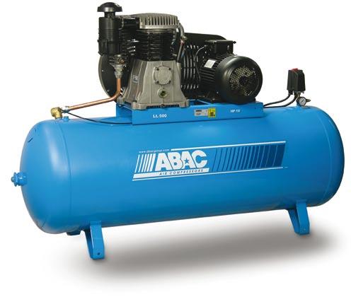 BLUE PRO Line Compressori bicilindrici doppio stadio a cinghia 5 Bar Belt driven two stage two cylinder compressors 5 Bar 6 B7000/500 5 bar Collettore alettato per il raffreddamento dell aria