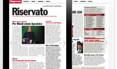 09 l Espresso (Pdf Reader) Offerta Editoriale L Espresso porta su ipad tutti i contenuti della versione cartacea del giornale.