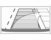 La traiettoria del veicolo viene indicata in base all'angolo di sterzata.