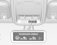 La spia *OFF rimane accesa di continuo nella consolle centrale : l'airbag del passeggero anteriore è attivato 9 Pericolo Disattivare l'airbag del passeggero solo in combinazione con l'utilizzo di un