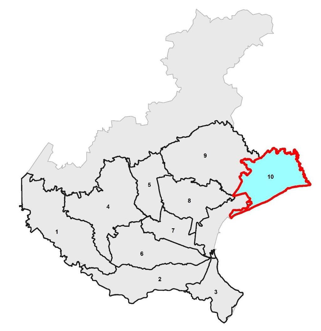 2. Il Consorzio di bonifica Veneto Orientale 2.1 Istituzione del Consorzio Il comprensorio n. 10, è stato individuato dalla L.R. 8.5.2009 n.