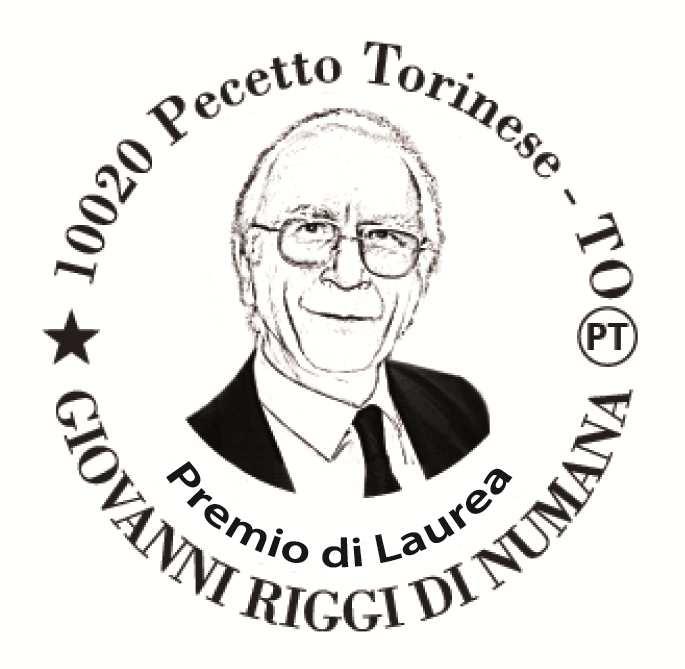 Bando di concorso per il conferimento del Premio di Laurea Giovanni Riggi di Numana Scadenza per la presentazione delle domande: 31 Agosto 2018 alle ore 12.00 Art.