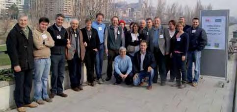 5Fig. 5 - Il Gruppo di lavoro rete Eufrin per la valutazione delle nuove varietà di mele e di pere in Europa (foto Workshop Lerida, Spagna, febbraio 2013). Il dr. Stehr è il 5 da destra.