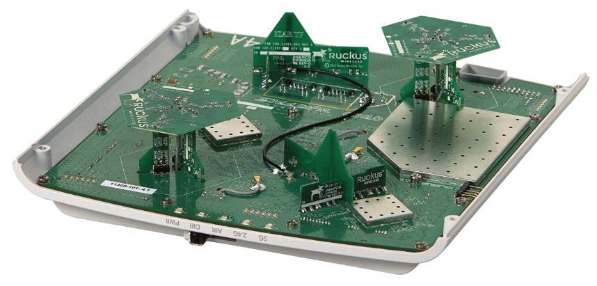 Ruckus rivoluziona questa situazione grazie agli array brevettati di antenne direzionali adattive ad alto guadagno, integrate in tutti gli AP, e crea prestazioni senza paragoni simili a quelle delle