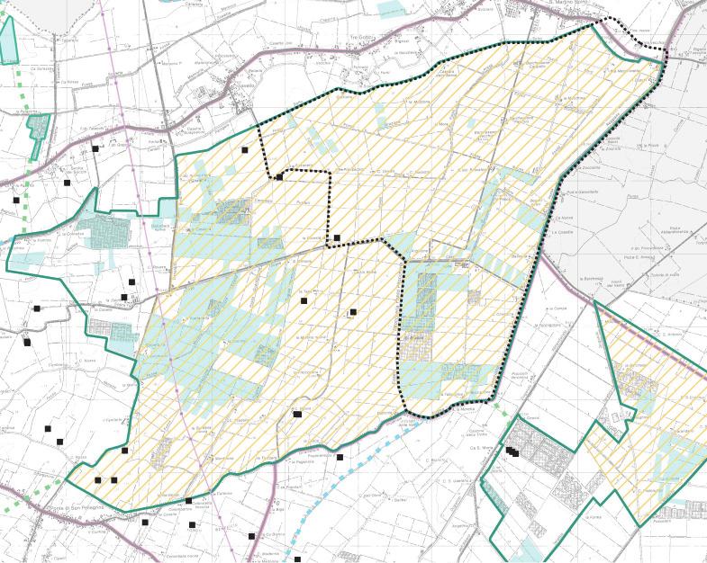 II. BENE E CONTESTO PAESAGGISTICO INTERAZIONE CON PIANIFICAZIONE E TUTELE 7 di 7 PIANO TERRITORIALE di COORDINAMENTO LE PIANO REGOLATORE GENERALE DEL COMUNE DI MIRANDOLA Rete Natura 2000 Zone di