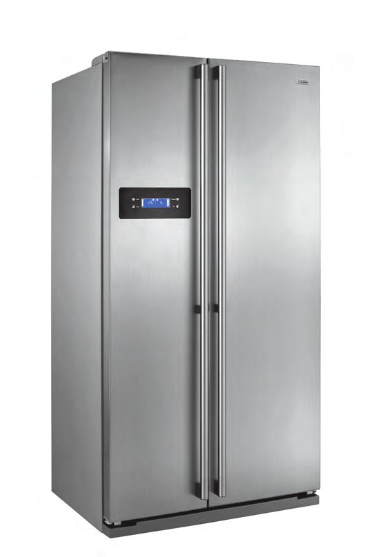 Side by Side CXSE 7204 SYDE BY SYDE CON APERTURA A DUE PORTE Capacità netta frigorifero: 348 litri Capacità netta congelatore: 192 litri Sbrinamento frigo e freezer No Frost Digital display