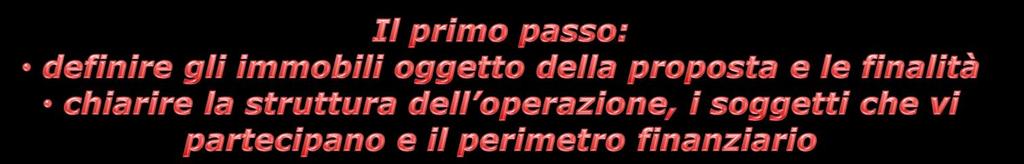 FONDI IMMOBILIARI L ente locale può scegliere una di queste vie: A.