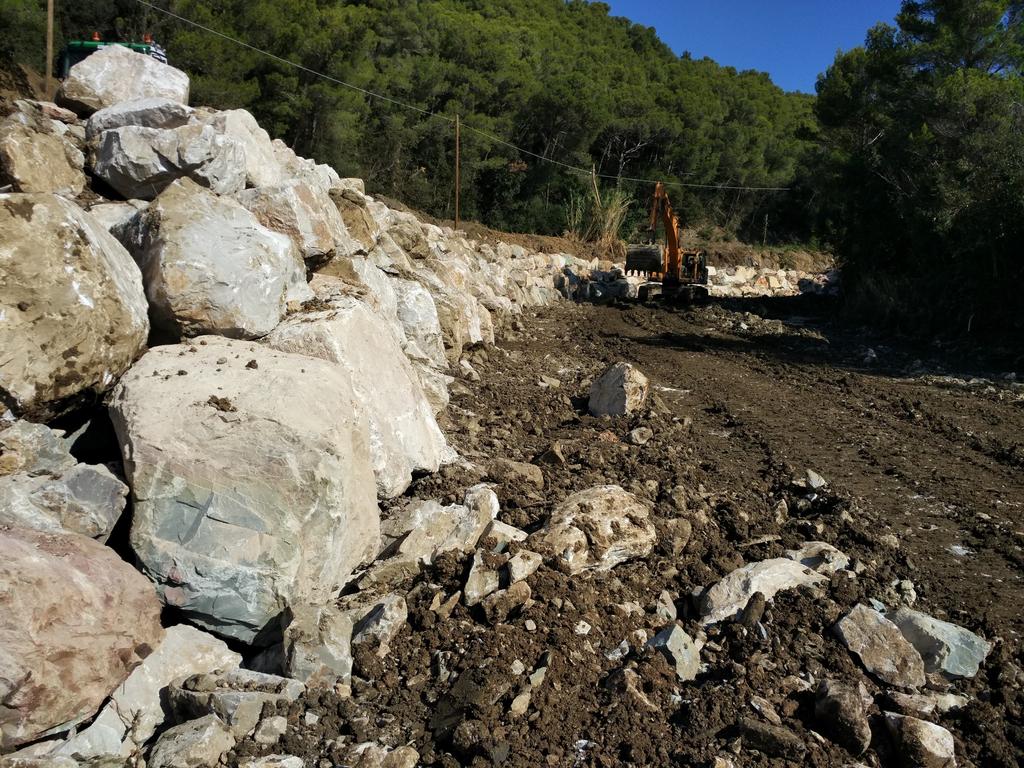 Torrente Chioma Ripristino scogliere di protezione in sponda destra idraulica