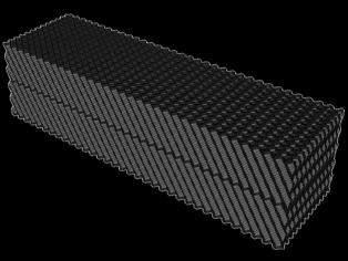 I riempimenti strutturati sono utilizzati per la costruzione di filtri percolatori ad alta efficienza senza bisogno di strutture accessorie.