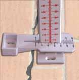 40 - Geotecnica FESSURIMETRI / CREPEMETRI FES-TT4 Fessurimetro per differenze di quota Movimenti verticali tra due pavimenti 0.