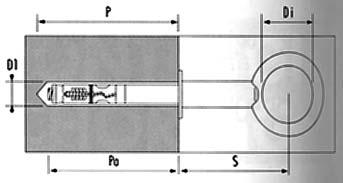 diametro punta Caratteristiche tecniche Descrizione ø Foro Prof. foro P Prof. ancoraggio Sporgenza Valori estraz.