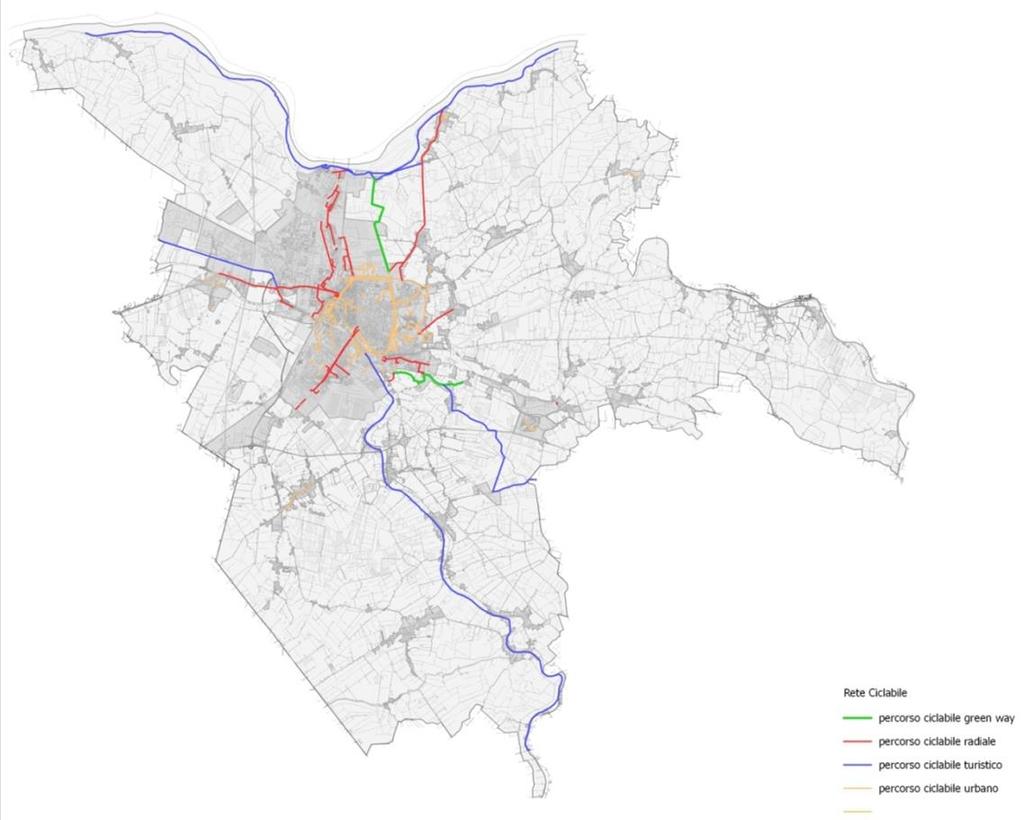 La rete ciclabile