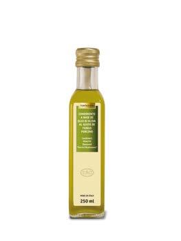 OLI AROMATIZZATI-Flavoured Oils CONDIMENTO A BASE DI OLIO DI OLIVA AL GUSTO DI TARTUFO BIANCO CONDIMENT MADE OF OLIVE OIL WITH WHITE TRUFFLE FLAVOUR CONDIMENTO A BASE DI OLIO DI OLIVA AL GUSTO DI