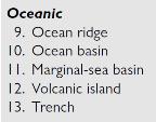 La crosta oceanica da:enciclopedia of Geology-Elsevier strato 2: basalti tholeitici ad olivina, poveri in K e Na, con Pl calcico (Vp = 3,2-6,2 km s -1 ; 1-2,5 km.