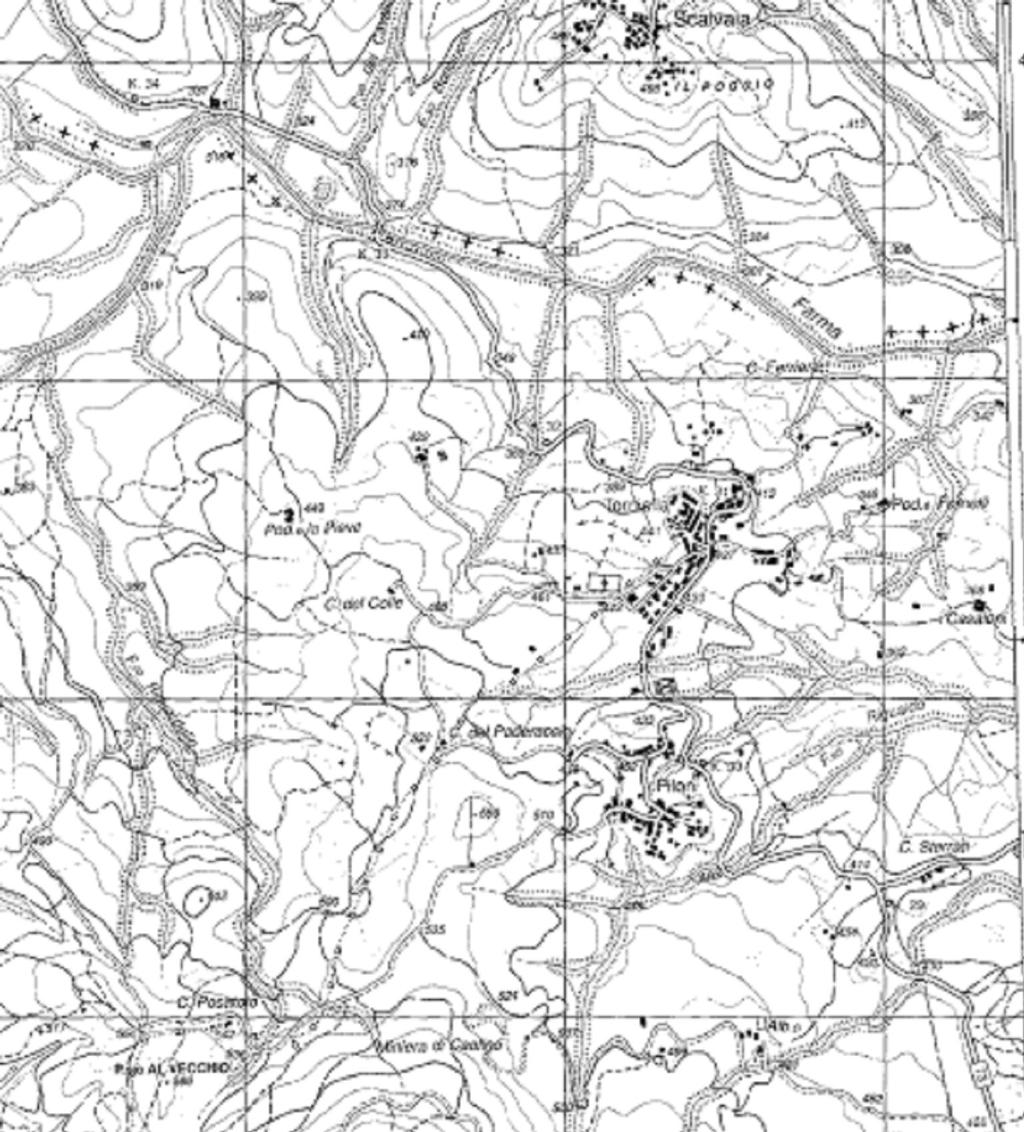 Comune di Roccastrada ESTRATTO COFOGRAFIA Scala 1:25000 (fuori