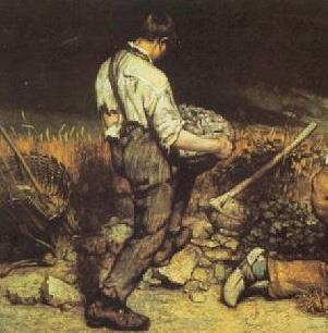 Gli spaccapietre (Gustave Courbet) Il più giovane oltre a