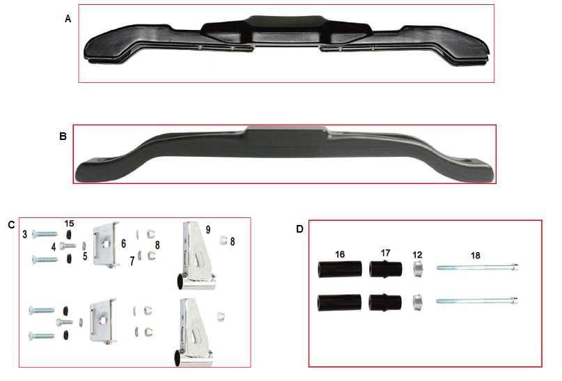 CARENA POSTERIORE MINI REAR FAIRING MINI A AFS.01176 Carena Post. Mini KG Rear Fairing Mini KG B AFS.02817 Carena Post.