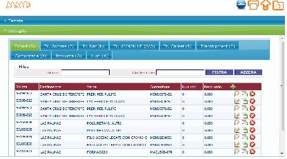 importazione dei dati di dettaglio direttamente dal sistema telematico.