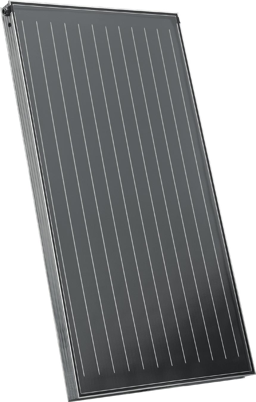 Collettore solare piano SCF5B collettore solare piano per circolazione forzata elevato rendimento assicurato dall assorbitore in alluminio con superficie altamente selettiva tenuta tra vetro e telaio