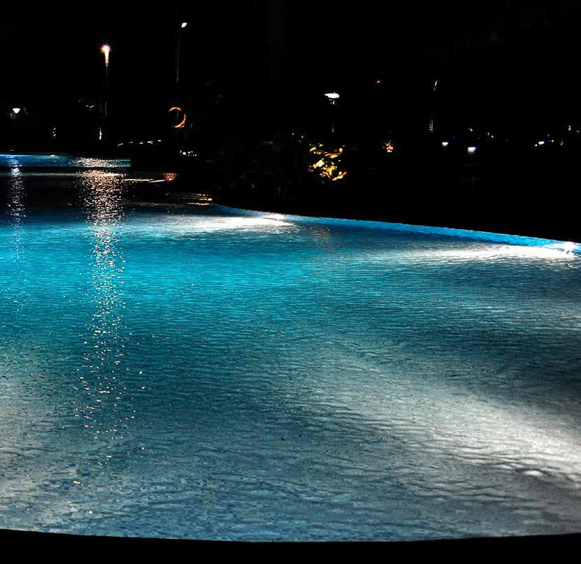 263 Installazione / installation Caratteristiche / features Colori LED / LED colours Recessed fixture suitable for underwater settings Applications pools, fountains and other water features - only