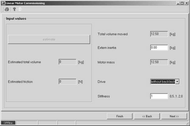 Messa in servizio Procedura per la messa in servizio I 0 7 Ottimizzazione dell'asse 7. Scrivere un piccolo programma, con il quale il motore lineare SL2 si muove ciclicamente tra due posizioni.