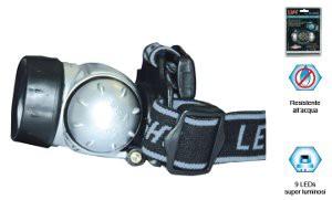 Torcia 2 led metallo