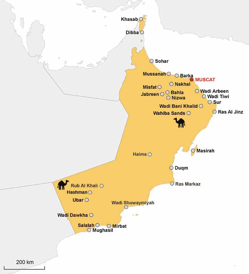 Wadi Bani Khalid 160km Sur - Wahiba Sands 175km Nizwa - Mussanah 230km Nizwa - Jabal Shams 80km Nizwa - Jabrin 45km Nizwa - Wahiba Sands 210km Nizwa - Sinaw 110km Duqm -