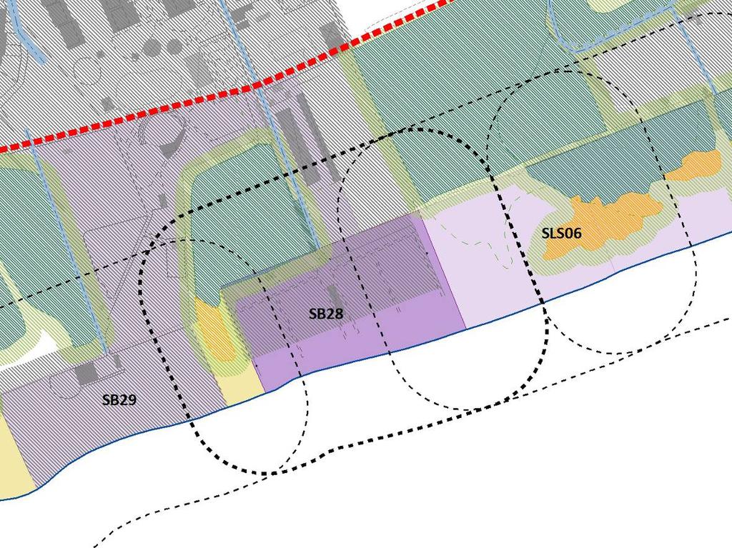 Area concedibile SB28 DATI GENERALI DELL INTERVENTO Ubicazione Tipologie delle opere previste Attuale stato di fatto dell area Superficie dell area concedibile Carico teorico massimo sostenibile