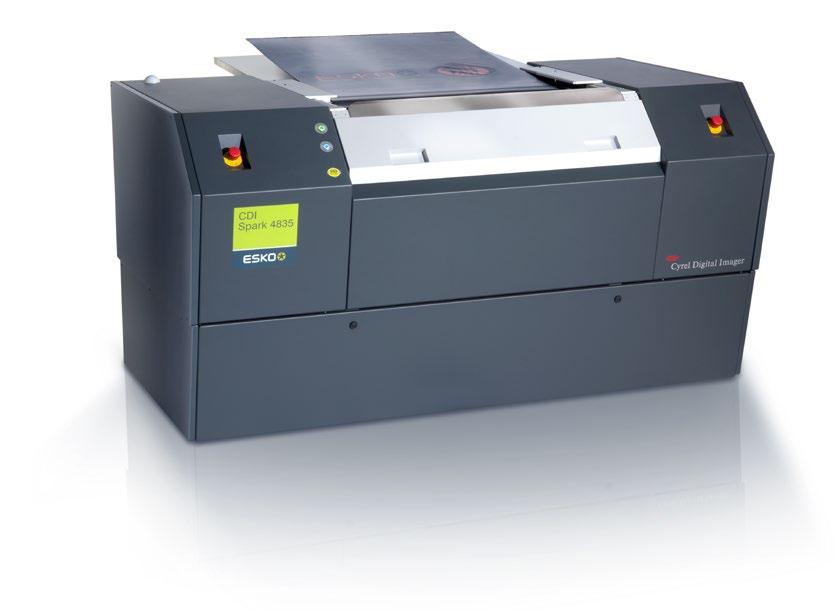 L unità di incisione CDI di Esko Oltre il 90% di tutte le lastre flessografiche digitali a livello globale viene inciso su un unità Cyrel Digital Imager (CDI) prodotta da Esko.