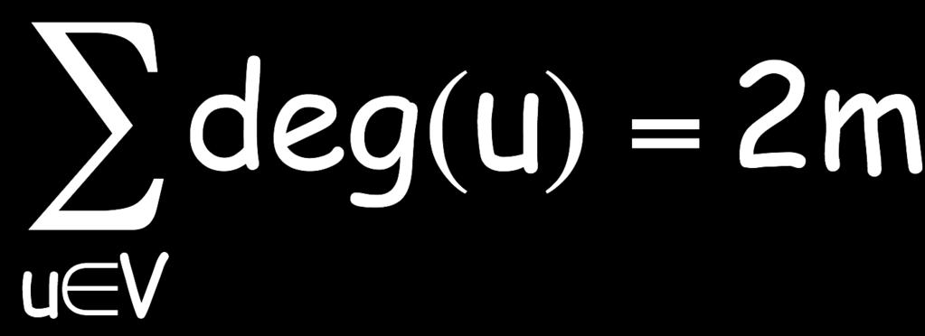 Numero di archi di un grafo G m = numero di archi di G; n= numero di nodi di G 1. La somma di tutti i gradi dei nodi di G è 2m Dim.