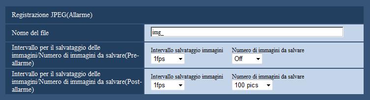 10 Configurazione delle impostazioni di base della telecamera [Base] Caratteri non disponibili: " & * / : ; < >?