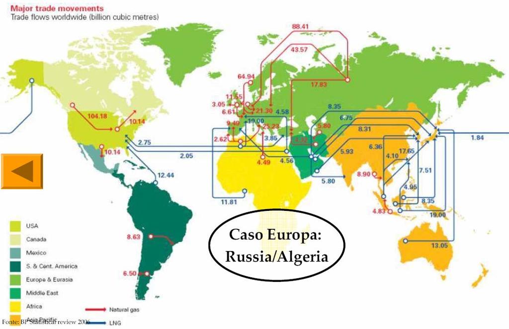 CAPACITA DI TRASPORTO ANNUO (pipelines=