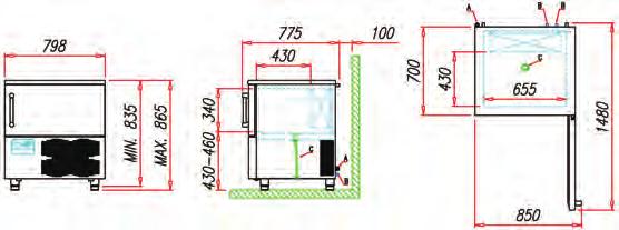 Certifications C R404A 100 kg 70 mm + 32 C 65% UR 700 W * Tc = Temperatura Condensazione / Condensation Temperature ** Te = Temperatura Espansione / Expansion Temperature