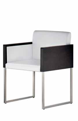 Box is available in different versions: dining chair, lounge chair or double seater.