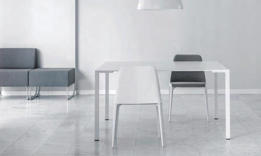 Laja Design Alessandro Busana Segno pulito e cura dei dettagli per Laja sedia, soluzione versatile per gli ambienti contract più