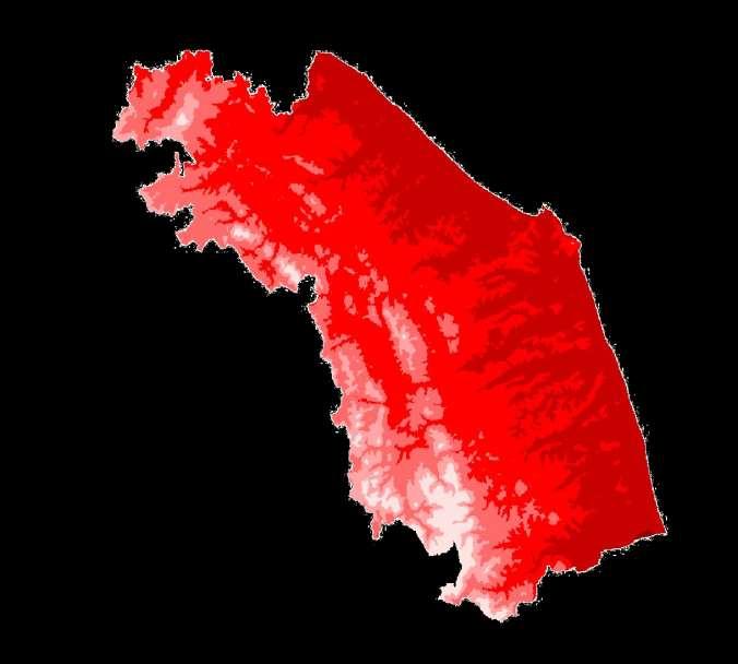 Spazializzazione del numero delle generazioni di Bactrocera oleae nella