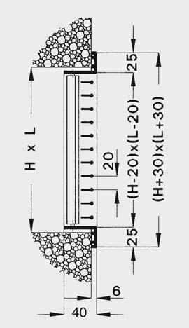 Bocchette di mandata C Dimensioni Descrizione Bocchetta di mandata ad alette singolarmente orientabili.