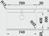 10 Profondità vasca: 190 mm Fornitura: vasca con piletta da 3½", tappo a cestello, saltarello non incluso, kit di montaggio e sifone Fornitura: vasca con piletta da 3½", sifone e tappo a cestello