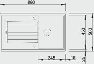 ZIA 45 SL Tartufo BLANCO ZIA 45 SL Caffè Dimensioni intaglio: 840x480 - R 15 Profondità vasca: 205 mm EL.LV.000992 EL.LV.003639 EL.LV.000993 EL.LV.003699 EL.LV.000996 EL.LV.000997 EL.LV.000998 EL.LV.003640 EL.