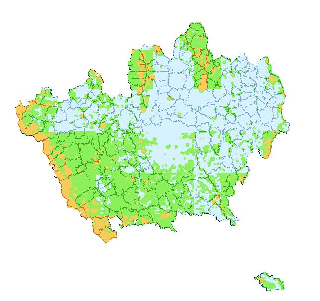 3.3 Analisi SWOT (/8): alcuni punti di forza Esempi (1/) Carta del valore agricolo-forestale. Studio caratterizzazione ambiti agricoli. Prof.