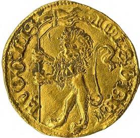 Signoria dei Bentivoglio Giovanni I Bentivoglio (1401-1402) 130. Bolognino d'oro, 1401-1402 Oro g 3,52 mm 20,7 inv.