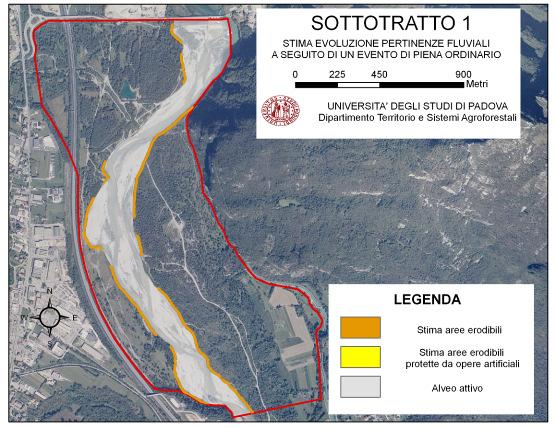 EVOLUZIONE PERTINENZE FLUVIALI A SEGUITO DI UN EVENTO DI PIENA CON TR 10-15 ANNI Figura 5.