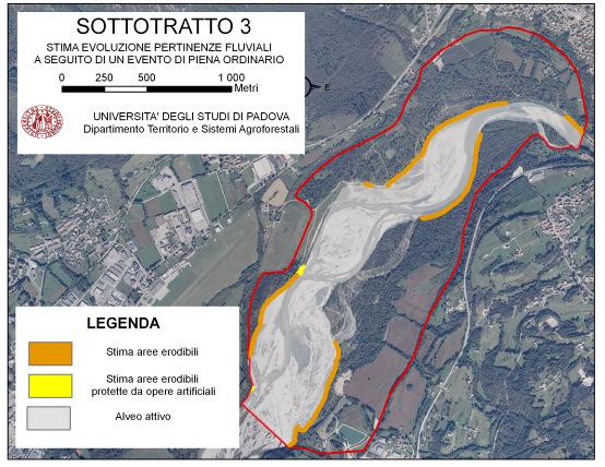 EVOLUZIONE PERTINENZE FLUVIALI A SEGUITO DI UN EVENTO DI PIENA CON TR 10-15 ANNI Figura 5.