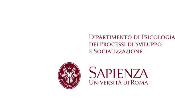 DIPARTIMENTO DI PSICOLOGIA DEI PROCESSI DI SVILUPPO E SOCIALIZZAZIONE UNIVERSITA DEGLI STUDI DI ROMA LA SAPIENZA BANDO DI SELEZIONE PER IL CONFERIMENTO DI N.