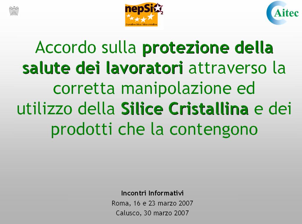 2009: Linee Guida per l armonizzazione del reporting a livello