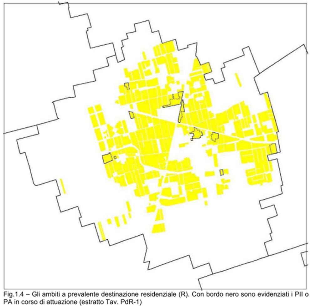 Ambiti a prevalente destinazione residenziale R1 dal Piano delle Regole Ambiti a prevalente destinazione