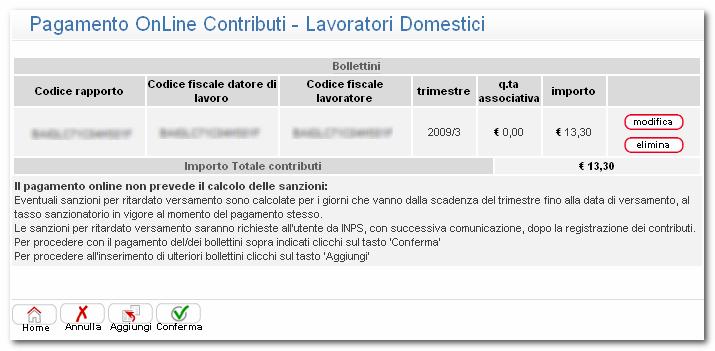 10. Il pagamento è disponibile in modalità carrello / distinta, per permettere la corresponsione di più contributi in unica soluzione.