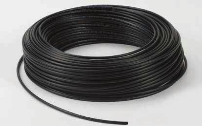 PA 12 ANTISTATICO Tubo lineare flessibile Linear flexible hose Antistatic Poliaide 12 di origine chimica, antistatico (conduttivo KΩ<10).