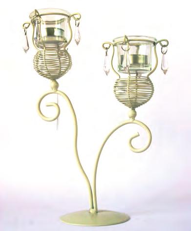candelabro con tea-light; h 31 x 21 cm 1933